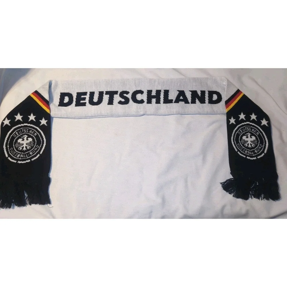 Germany Deutschland DFB Futbol Soccer Scarf FIFA World Cup Icon Sports